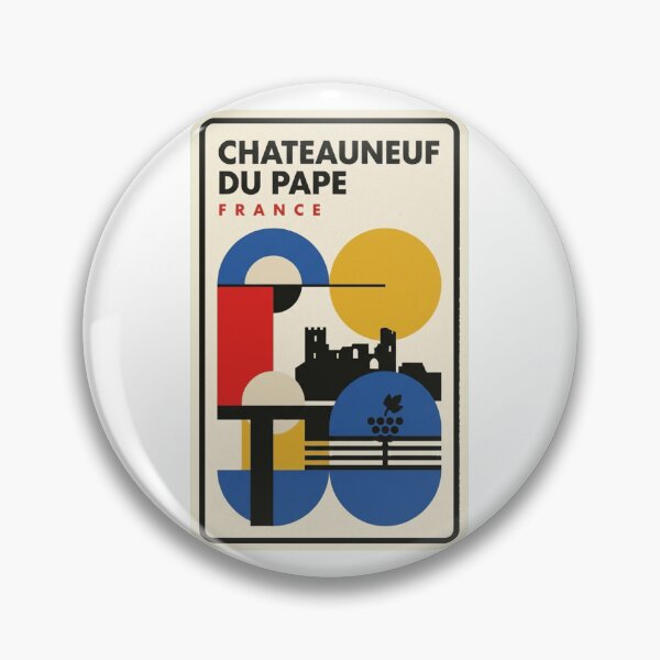 Item preview, Retro Chateauneuf Du Pape Bauhaus Geometric Skyline designed and sold by k3rstman1.