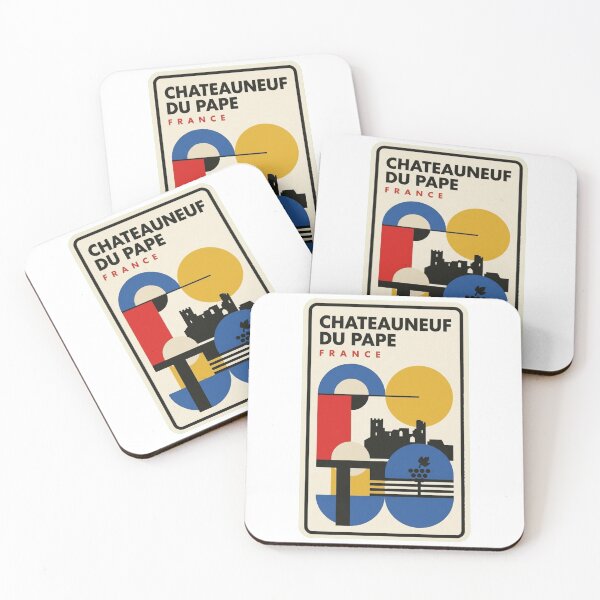 Item preview, Retro Chateauneuf Du Pape Bauhaus Geometric Skyline designed and sold by k3rstman1.