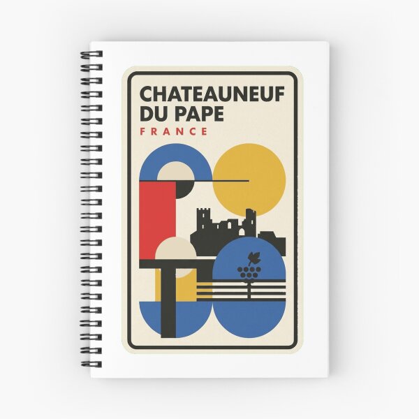 Item preview, Retro Chateauneuf Du Pape Bauhaus Geometric Skyline designed and sold by k3rstman1.