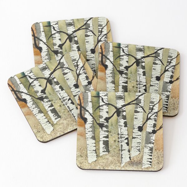 Item preview, Gentle Birch Trees in Watercolour designed and sold by LakeArtWorks.