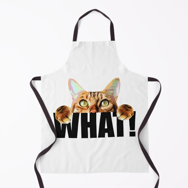 Item preview, Funny Cat Peeking What Question Meme designed and sold by OlyvieArt.