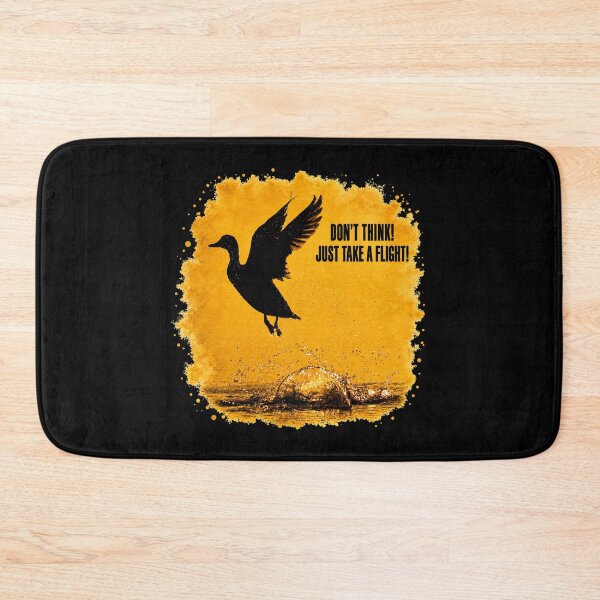 Item preview, Don’t Think! Just Take a Flight! – Motivational Bird Quote designed and sold by RedOspreys.