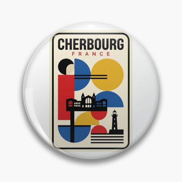 Item preview, Retro Cherbourg Bauhaus Geometric Skyline designed and sold by k3rstman1.