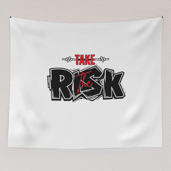 Item preview, Take The Risk Graffiti Urban Fitness Streetwear Typography designed and sold by DesignArtist.ia.