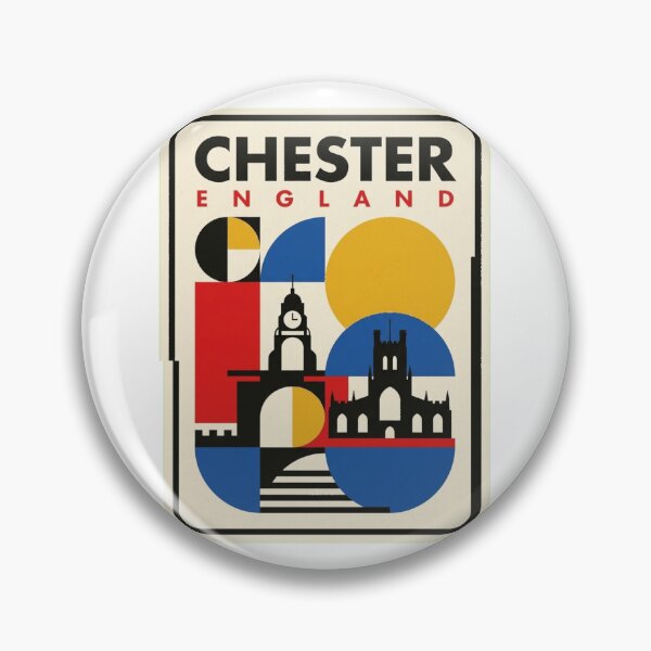 Item preview, Retro Chester Bauhaus Geometric Skyline designed and sold by k3rstman1.