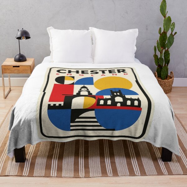 Item preview, Retro Chester Bauhaus Geometric Skyline designed and sold by k3rstman1.