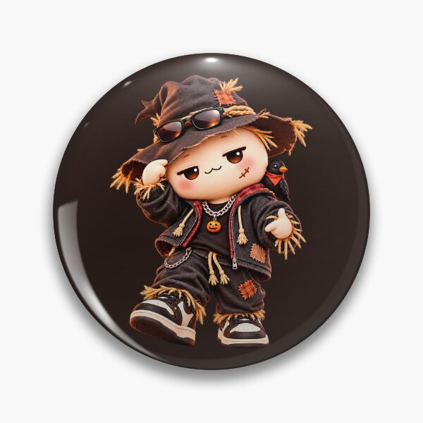 Item preview, Kawaii Scarecrow Mochi Halloween Streetwear designed and sold by ImagenFusionP.
