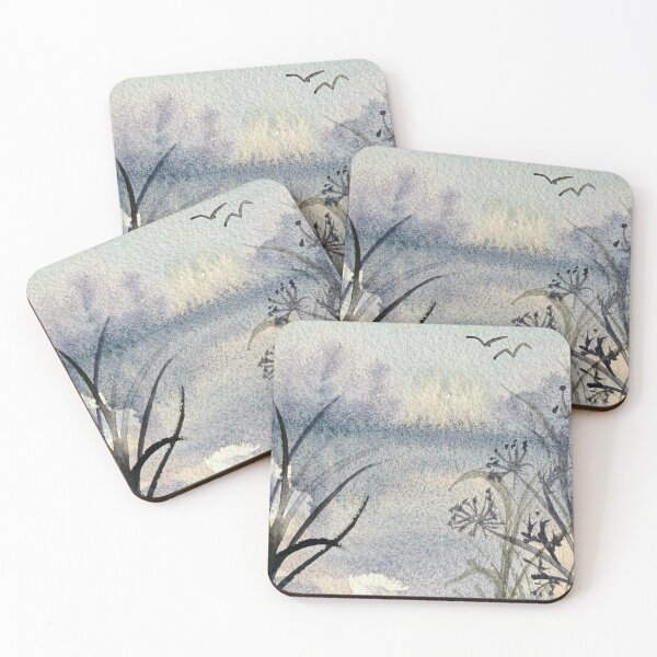 Item preview, MutedLakescape in Watercolour designed and sold by LakeArtWorks.