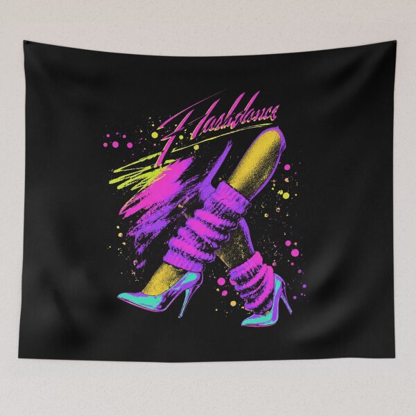 Item preview, Flashdance Neon Dancing Shoes Title Logo 80s Alex Owens designed and sold by AubreeWu.
