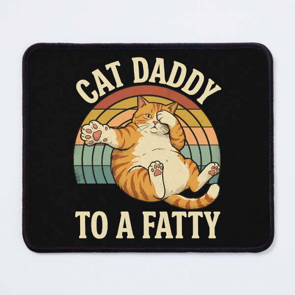Item preview, Cat Daddy To A Fatty Retro Sunset designed and sold by OlyvieArt.