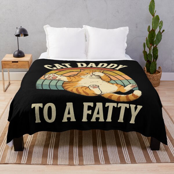 Item preview, Cat Daddy To A Fatty Retro Sunset designed and sold by OlyvieArt.