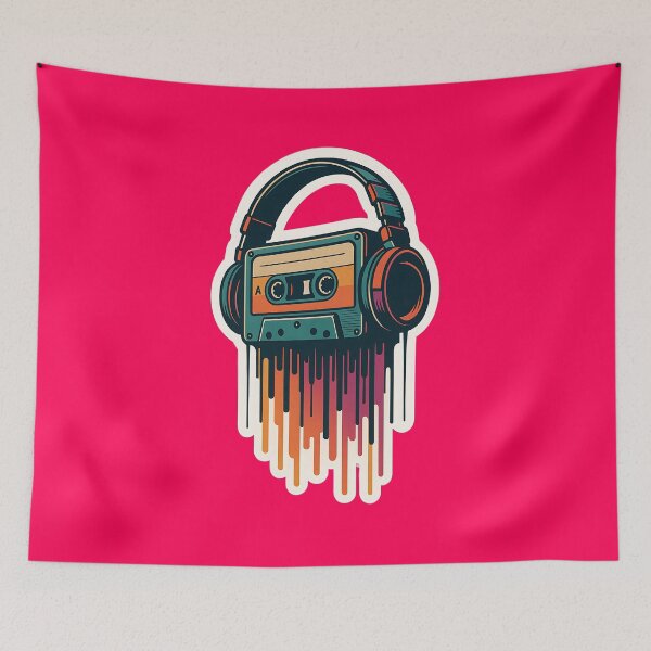 Item preview, Dripping Retro Audio Cassette designed and sold by MarCinu Art.