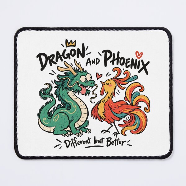 Item preview, Dragon and Phoenix – Different but Better Mythical Duo designed and sold by zzz888.