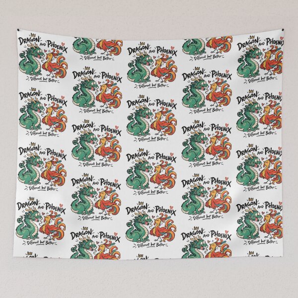 Item preview, Dragon and Phoenix – Different but Better Mythical Duo designed and sold by zzz888.
