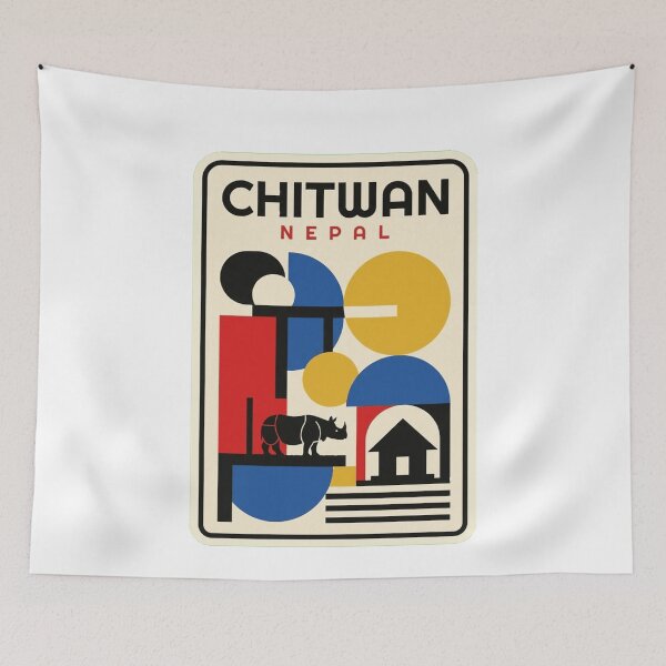 Item preview, Retro Chitwan Bauhaus Geometric Skyline designed and sold by k3rstman1.