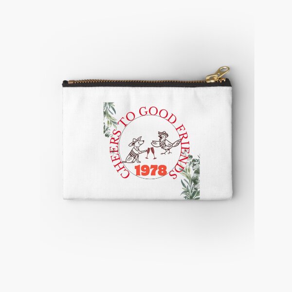 Item preview, Cheers To Good Friends 1978 Vintage Bird Illustration designed and sold by NourArtCorner.