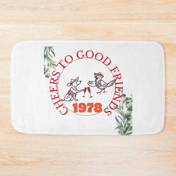 Item preview, Cheers To Good Friends 1978 Vintage Bird Illustration designed and sold by NourArtCorner.