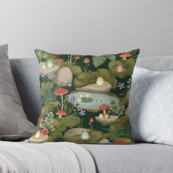 Item preview, Frog Pond Woodland Pattern designed and sold by UnhingedBird.