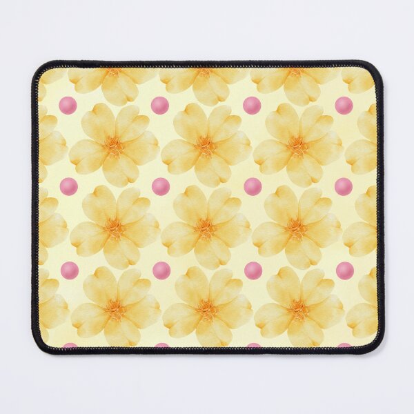 Item preview, Yellow Watercolor Floral Pattern with Pink Polka Dots Phone Case designed and sold by WeMerch-Art.