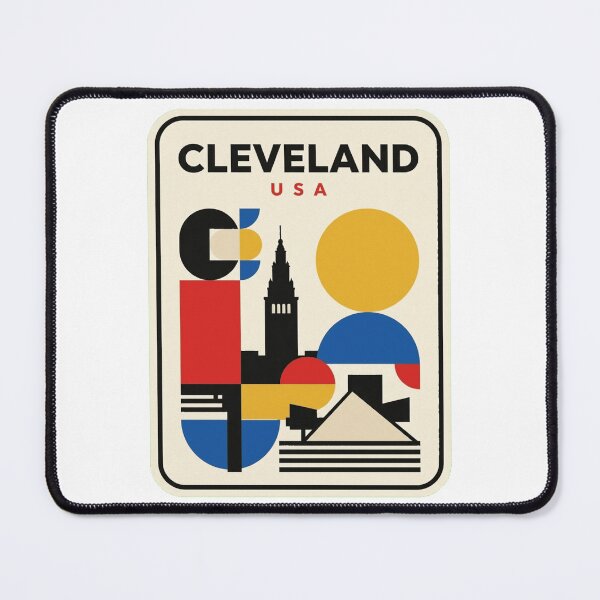 Item preview, Retro Cleveland Bauhaus Geometric Skyline designed and sold by k3rstman1.