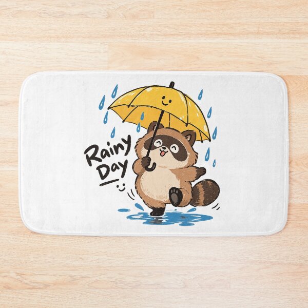 Item preview, Rainy Day Raccoon – Cheerful Umbrella Adventure designed and sold by zzz888.