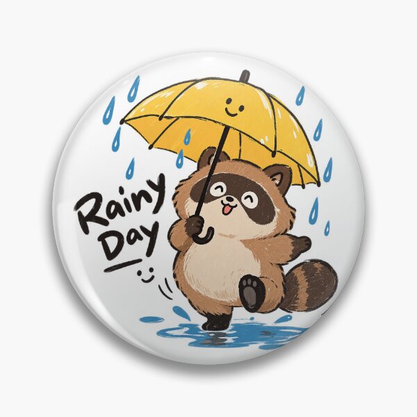 Item preview, Rainy Day Raccoon – Cheerful Umbrella Adventure designed and sold by zzz888.