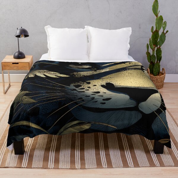Item preview, Midnight Leopard in the Tropical Shadows designed and sold by ClubVacay.