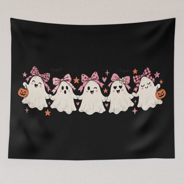 Item preview, Bright Ghost, Vintage Halloween Ghost, Striped Fall Autumn Aesthetic, Mom Halloween Gift designed and sold by Quiajia.