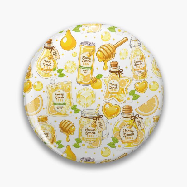 Item preview, Cute Honey Lemon Soda Seamless  designed and sold by KJackArtwork.