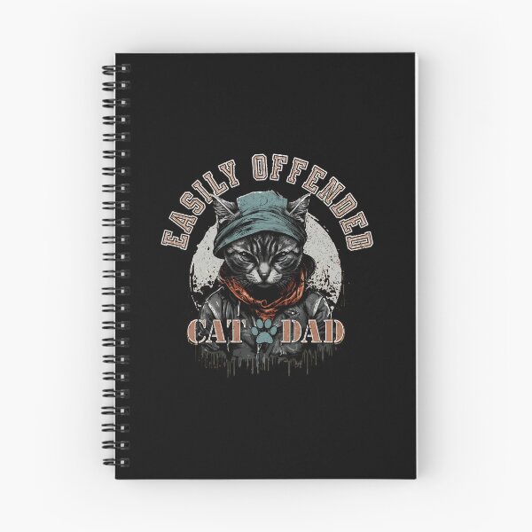 Item preview, Easily Offended Cat Dad Sarcastic Feline Lover Attitude designed and sold by OlyvieArt.