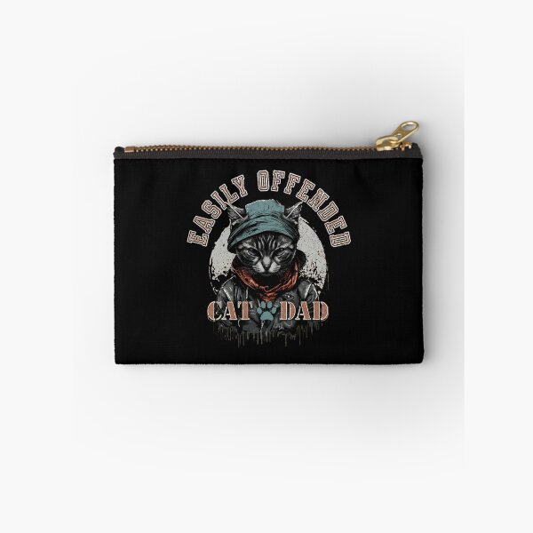 Item preview, Easily Offended Cat Dad Sarcastic Feline Lover Attitude designed and sold by OlyvieArt.