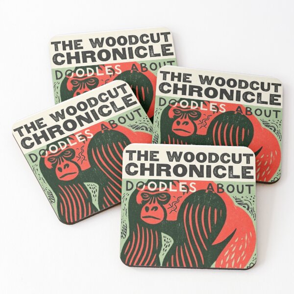 Item preview, Gorill‑Ink Rampage: The Woodcut Warlord Going Full Primate‑Print Panic designed and sold by Print Fiction.