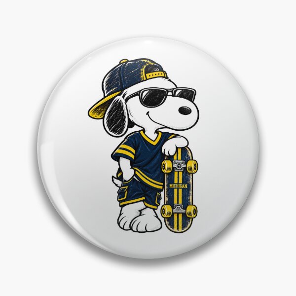 Item preview, Snoopy Inspired Michigan Skater Vintage Graphic designed and sold by dartoffofo⭐⭐⭐⭐⭐.