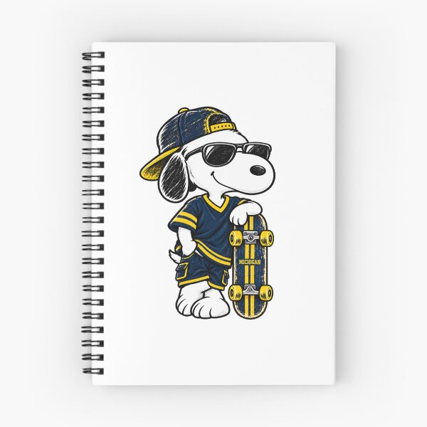 Item preview, Snoopy Inspired Michigan Skater Vintage Graphic designed and sold by dartoffofo⭐⭐⭐⭐⭐.