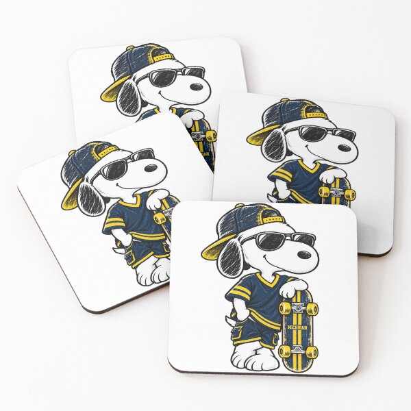 Item preview, Snoopy Inspired Michigan Skater Vintage Graphic designed and sold by dartoffofo⭐⭐⭐⭐⭐.