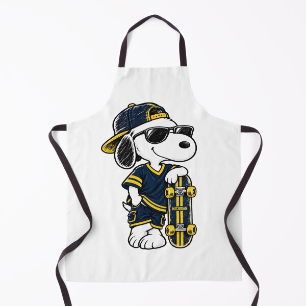 Item preview, Snoopy Inspired Michigan Skater Vintage Graphic designed and sold by dartoffofo⭐⭐⭐⭐⭐.