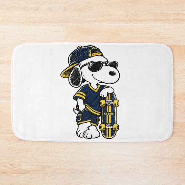 Item preview, Snoopy Inspired Michigan Skater Vintage Graphic designed and sold by dartoffofo⭐⭐⭐⭐⭐.