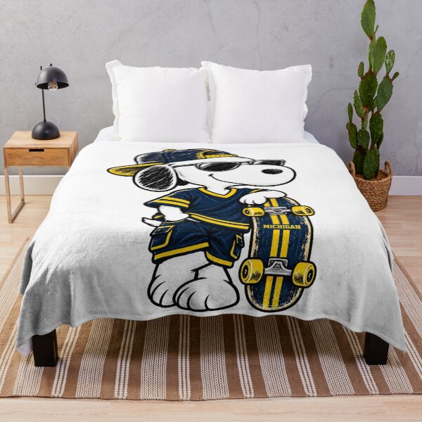 Item preview, Snoopy Inspired Michigan Skater Vintage Graphic designed and sold by dartoffofo⭐⭐⭐⭐⭐.
