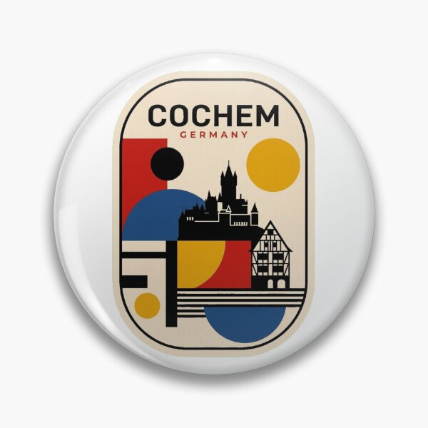 Item preview, Retro Cochem Bauhaus Geometric Skyline designed and sold by k3rstman1.