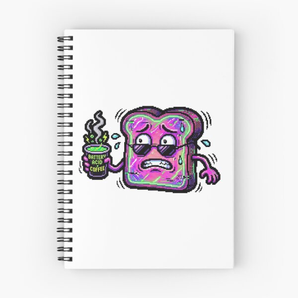 Item preview, Pixel Art Glitch Toast - Battery Acid Coffee designed and sold by Maclaw200d.