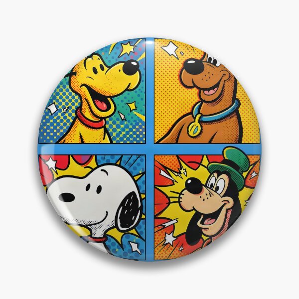 Item preview, Pop Art Cartoon Dogs designed and sold by notlikeontv.