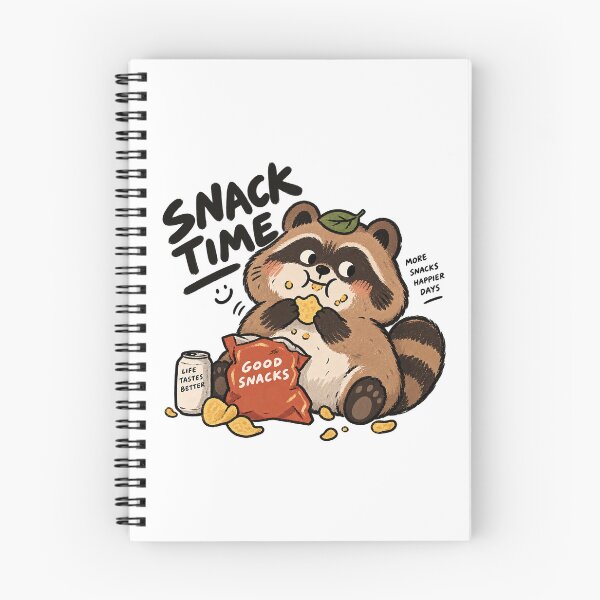 Item preview, Snack Time Raccoon – More Snacks Happier Days designed and sold by zzz888.