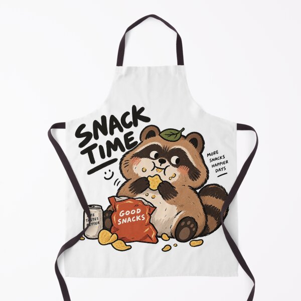 Item preview, Snack Time Raccoon – More Snacks Happier Days designed and sold by zzz888.