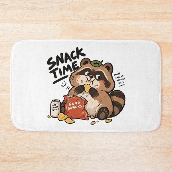 Item preview, Snack Time Raccoon – More Snacks Happier Days designed and sold by zzz888.