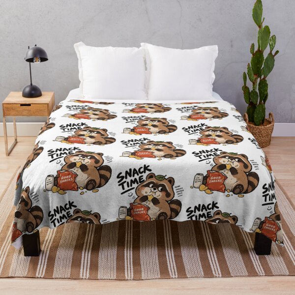 Item preview, Snack Time Raccoon – More Snacks Happier Days designed and sold by zzz888.