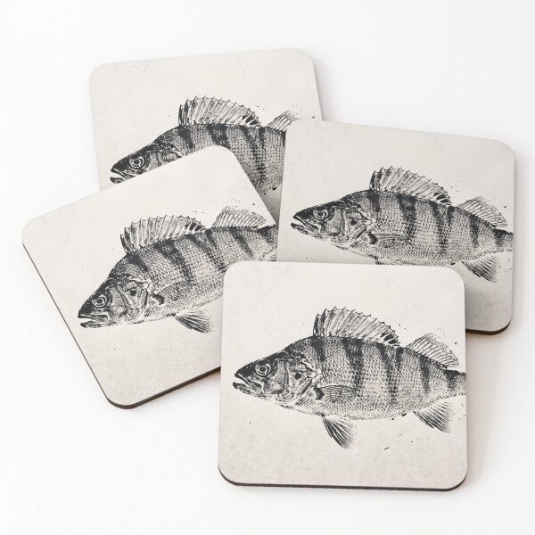 Item preview, Gyotaku Perch Fish Print - Japanese Sumi-e Art II designed and sold by Yaremchuk.