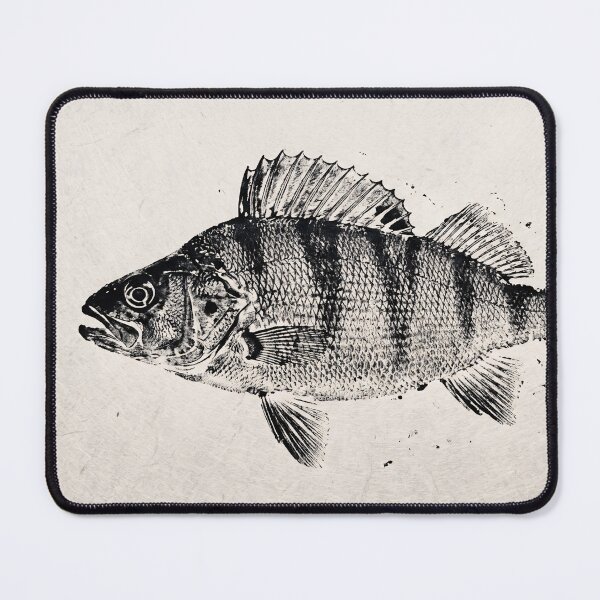 Item preview, Gyotaku Perch Fish Print - Japanese Sumi-e Art II designed and sold by Yaremchuk.