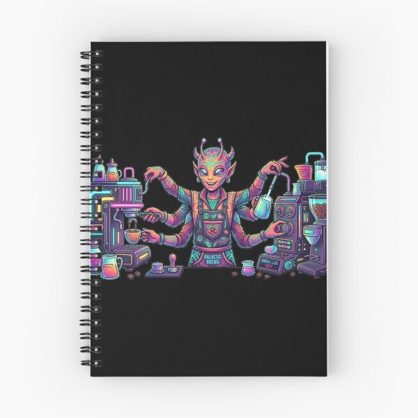 Item preview, Cosmic Alien Barista - Galactic Brews Espresso designed and sold by Maclaw200d.