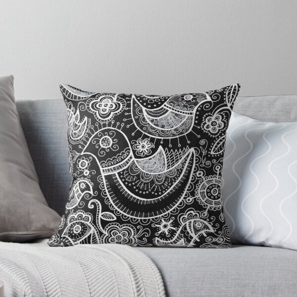 Item preview, Night Birds Folk Art Pattern designed and sold by Fani*.
