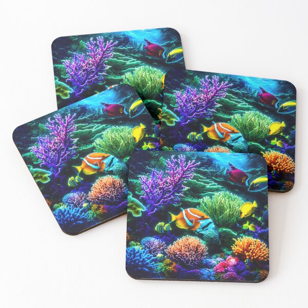 Item preview, Vibrant Tropical Coral Reef Paradise designed and sold by MagicCrystal.